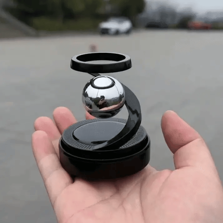 Solar Perfume Spiral Ring Air Diffuser Solar Auto Rotating Car Air Freshener Car Fragrance