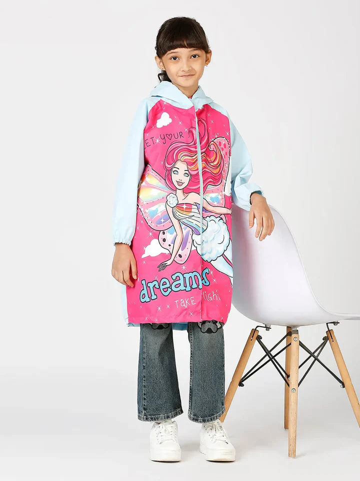 Kids Raincoat with Hood | Rain Coat for Girls |Cartoon Printed Rainwear