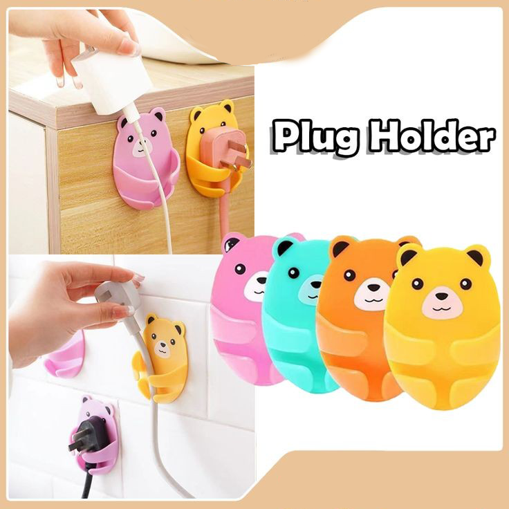 Bear Shaped Plug Holder (Set 4)