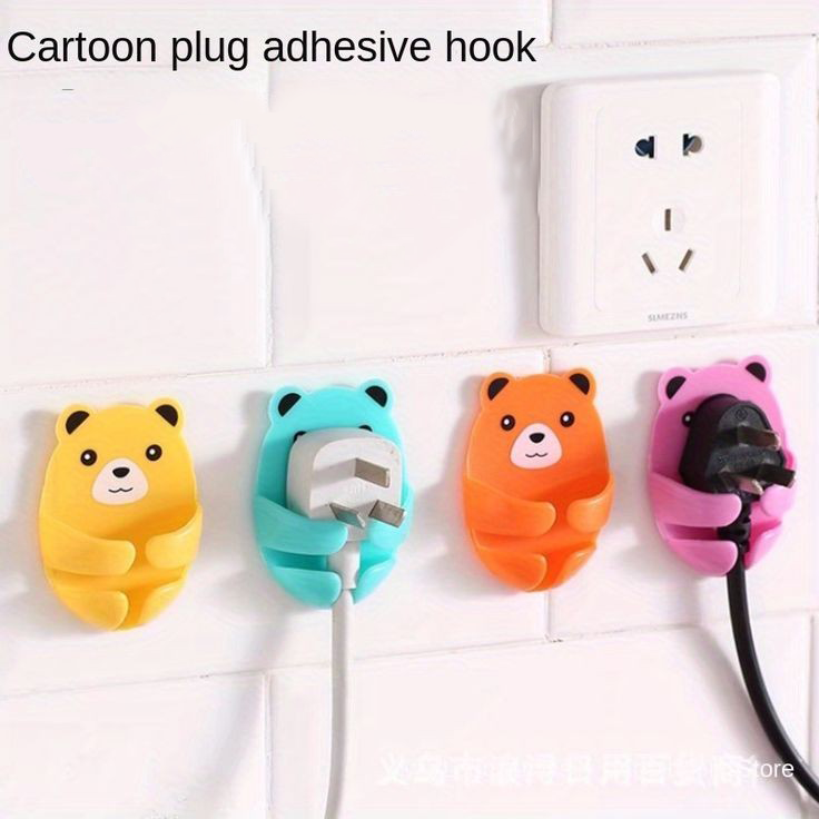 Bear Shaped Plug Holder (Set 4)