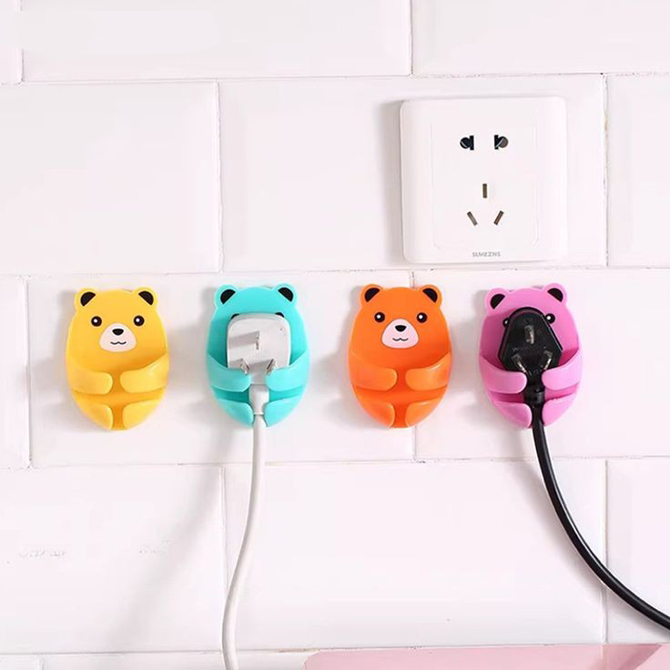 Bear Shaped Plug Holder (Set 4)