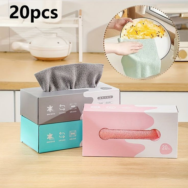 Reusable Cleaning Towels Box  20 Pcs