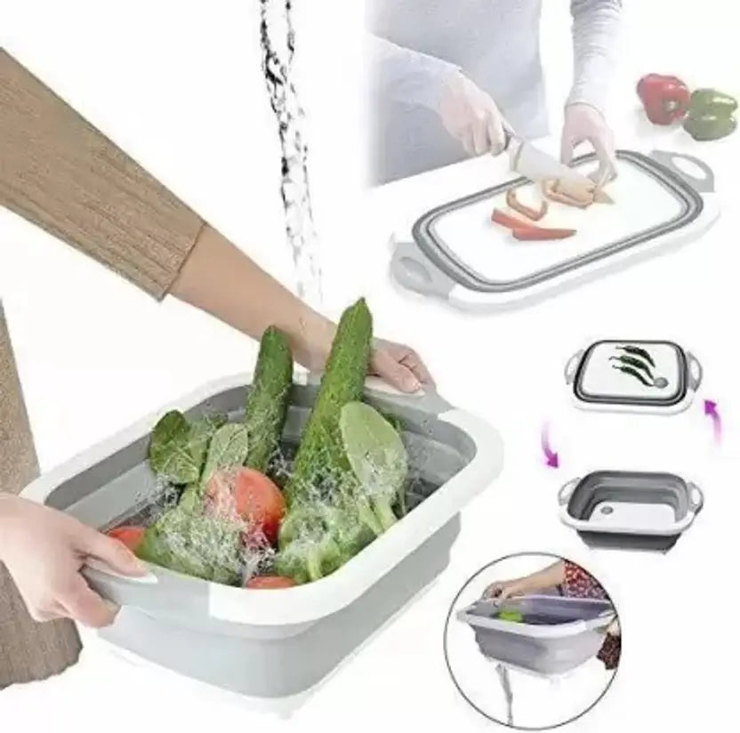 Silicon Chopping Tray/Washing Bowl,Fruit Vegetable Basket