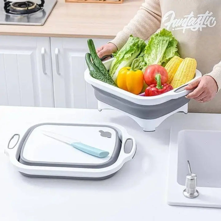 Silicon Chopping Tray/Washing Bowl,Fruit Vegetable Basket