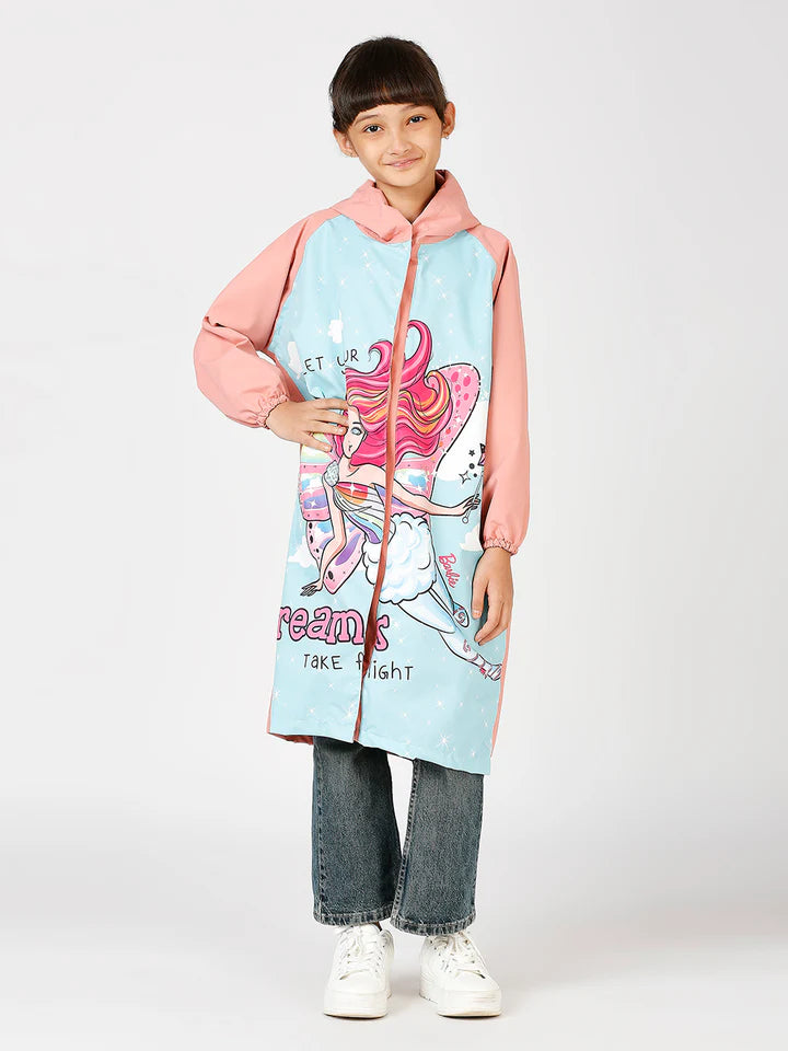 Kids Raincoat with Hood | Rain Coat for Girls |Cartoon Printed Rainwear