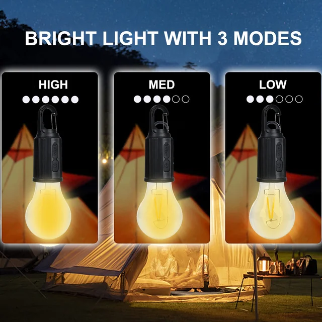 Rechargable & Waterproof LED Outdoor Bulb