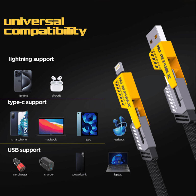 Super Fast Charging Data Cable 4 in1