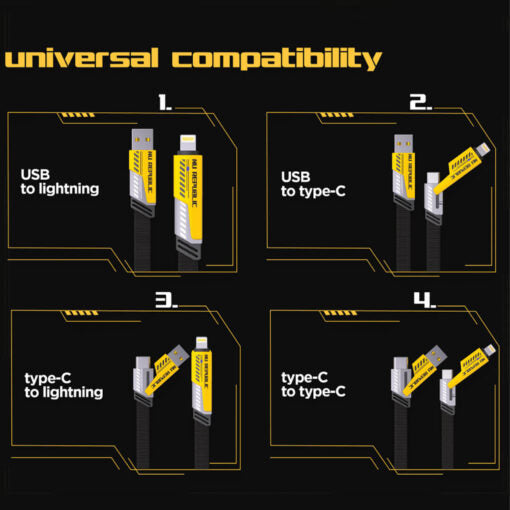 Super Fast Charging Data Cable 4 in1