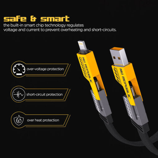 Super Fast Charging Data Cable 4 in1