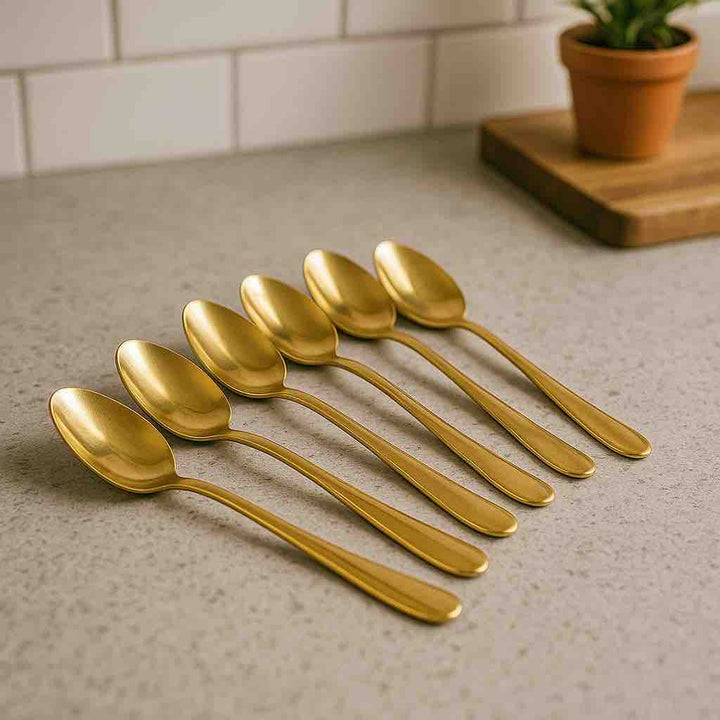 Premium Golden Spoon Set (Set6)