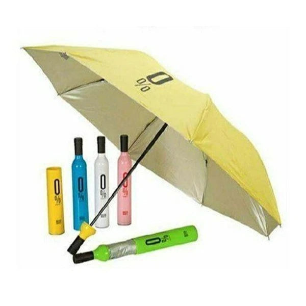 Mini Umbrella with Bottle Case Compact Design Light Weight Perfect for Travel Rain Umbrella